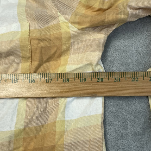 Weatherproof Vintage Women's S Yellow Plaid Button Blouse e0804 - Picture 6 of 9